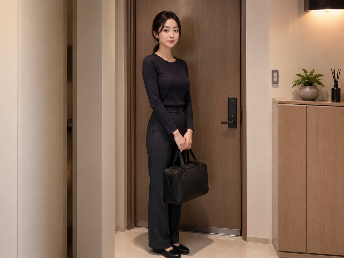 인천 제물포구 방문 홈케어 일정을 준비하는 젊은 성인 한국 여성 관리사